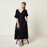 Viscose-linnen-mix Effen – zwart,  thumbnail number 6