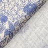 Mousseline/dubbel gehaakte stoffen blauwe bloemen – wit/stralend blauw,  thumbnail number 4