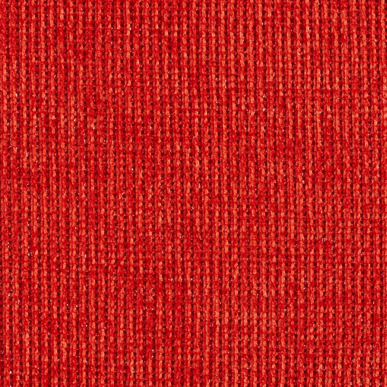 Glitter chenille – terracotta/zilver metallic,  image number 1