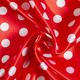 Polyestersatijn grote stippen – rood/wit,  thumbnail number 3