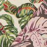 Jacquard gobelin Monstera palmen – groen/rood,  thumbnail number 4