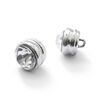 Strass metalen knoop oogje [ Ø10 mm ] – zilver metalen,  thumbnail number 2