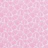 Gecoate katoen abstracte minibladeren – roze/wit,  thumbnail number 1