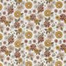 Mousseline/dubbel gehaakte stoffen Retro bloemen – wit,  thumbnail number 1
