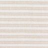 Katoenen stof rasterstructuur horizontale strepen – beige/wit,  thumbnail number 1