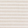 Katoenen stof rasterstructuur horizontale strepen – beige/wit,  thumbnail number 1