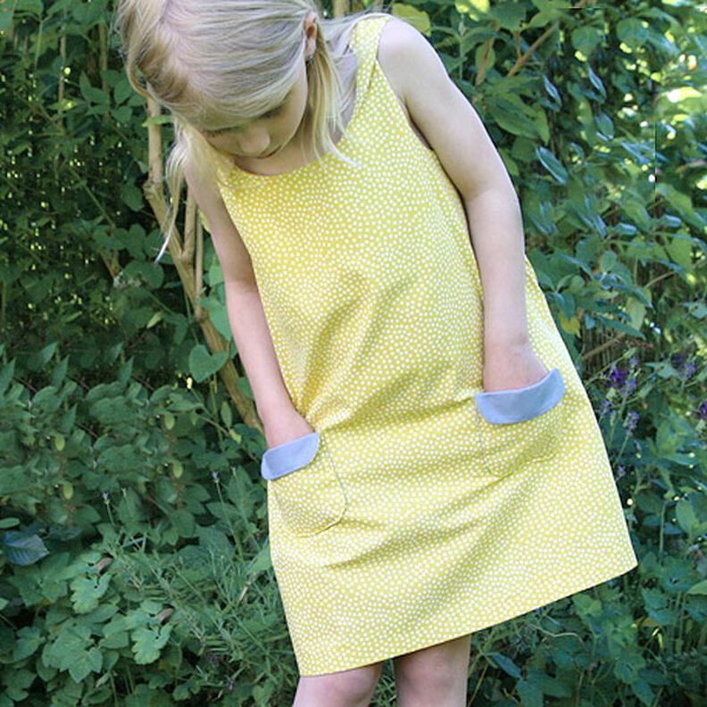 PINK - jurk en top met gedraaide bandjes en zakken, Studio Schnittreif  | 74 - 140,  image number 3