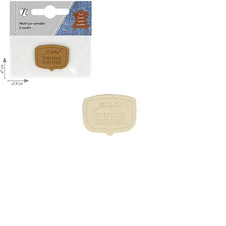 Jeans patch handmade  – creme, 