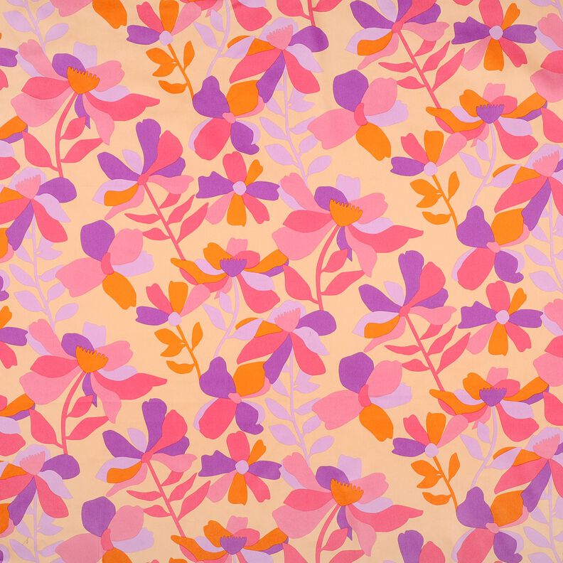 Katoensatijn Cloverdale | Nerida Hansen – perzik/pink,  image number 1