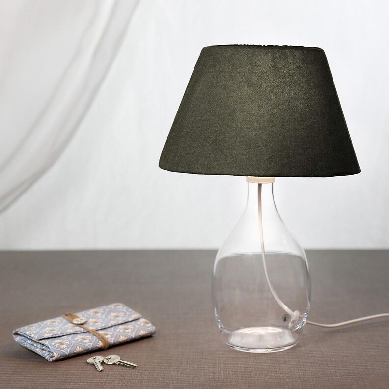 Ramie Linnen stof stone washed, zware kwaliteit – donkergrenen, image number 7