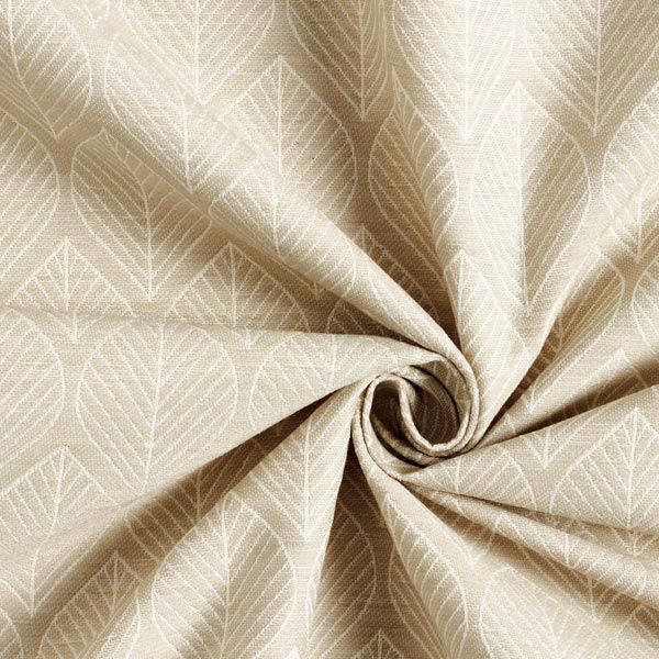 Decostof Jacquard Bladeren – beige, image number 5