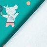 French Terry sommersweat tennis dieren | PETIT CITRON – petroleum,  thumbnail number 7