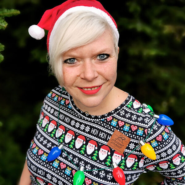 French Terry Ho! Ho! Ho! – zwart, image number 8