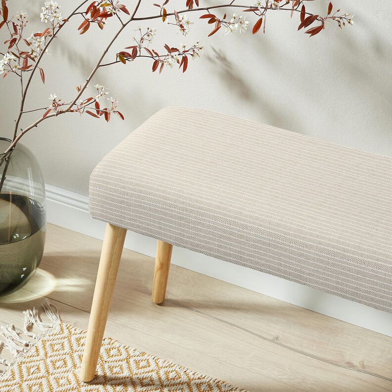 Decostof Panama Delicate strepen &ndash; natuur/lichtbeige,  image number 5