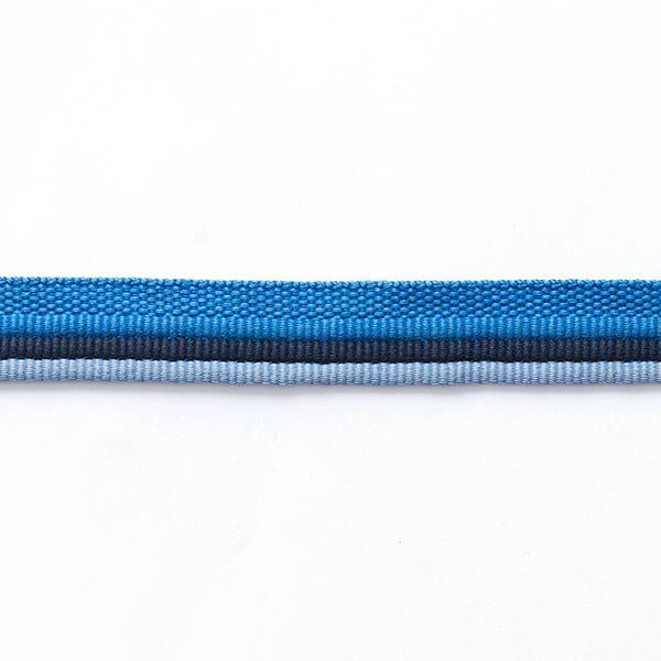 Paspelband trio [ 15 mm ] – aquablauw/duifblauw,  image number 2