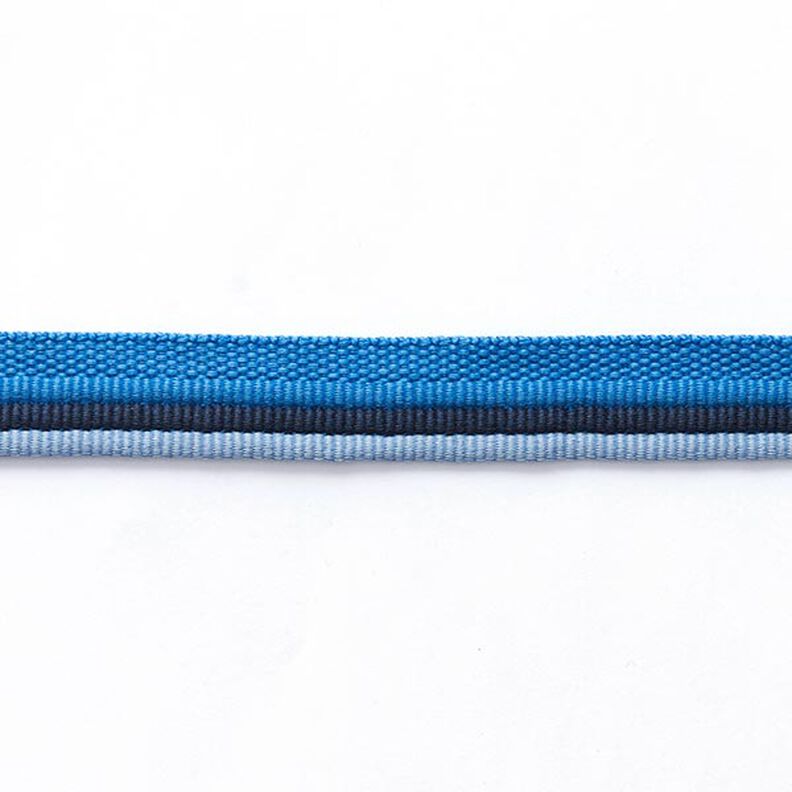 Paspelband trio [ 15 mm ] – aquablauw/duifblauw,  image number 2