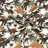 Katoenjersey Camouflage Dinosaur – ivoor/kastanjebruin,  thumbnail number 3
