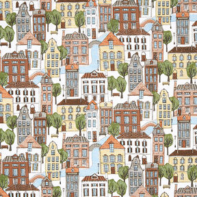 Decostof Half panama Stadje – ecru/olijf, 