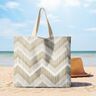 Decostof Half panama Chevron – natuur/duingeel,  thumbnail number 8