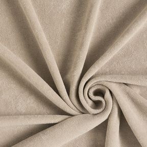 Badstof Stretch Effen – lichtbeige, 