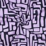 Gecoate katoen abstract – pastelviolet/nachtblauw,  thumbnail number 3