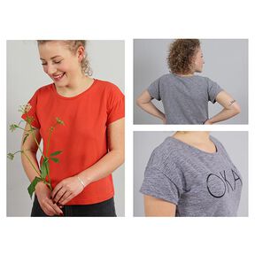 FRAU TINA - casual basic hemd met korte mouwen, Studio Schnittreif | XS - XXL, 