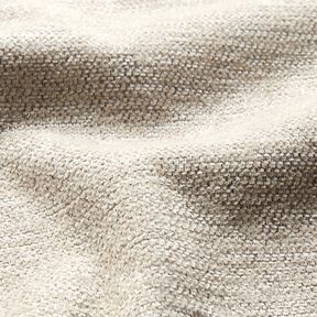 Bekledingsstof Chenille Mix – cashew/zilvergrijs, 