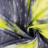 Gebreide kanten batik en gouden diamanten – marineblauw/neongeel,  thumbnail number 3