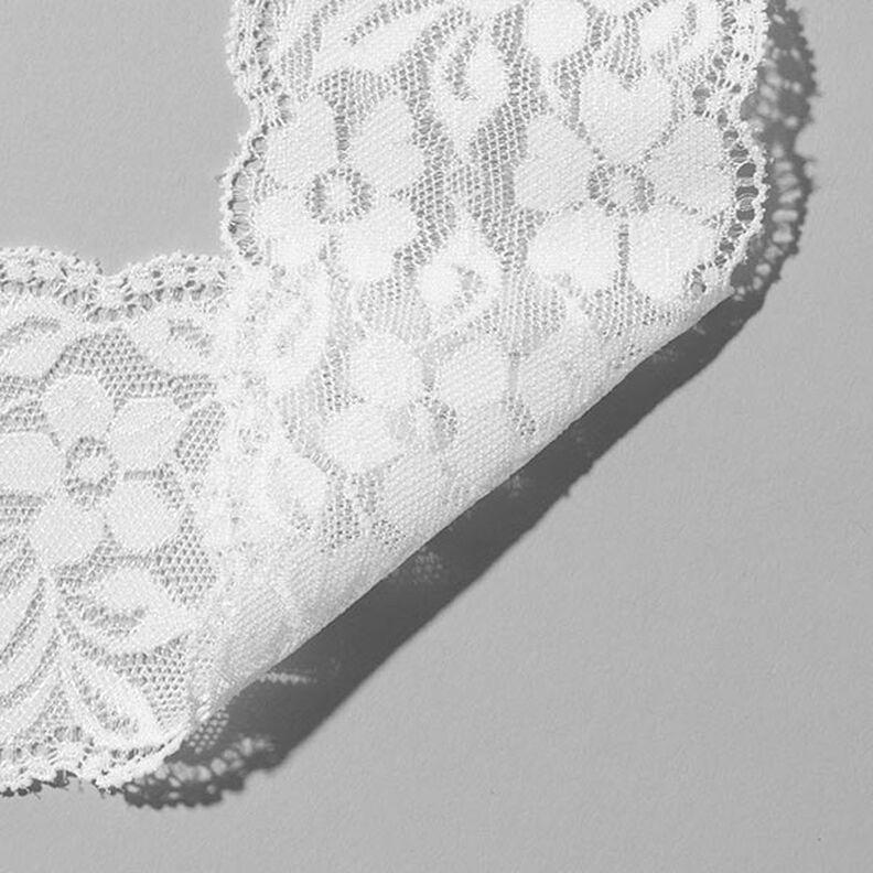 Elastische lingeriekant [60 mm] - wit,  image number 2