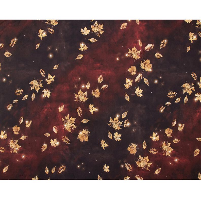 French Terry Gouden herfst | Glitzerpüppi – roodbruin/goud, image number 5
