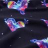 Katoenjersey Kleurrijke harten | Glitzerpüppi  – nachtblauw/framboos,  thumbnail number 2
