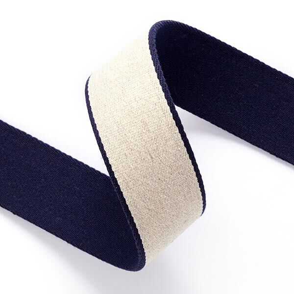 Riemband  [ 3,5 cm ] – marineblauw/beige,  image number 2