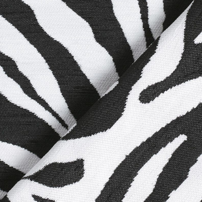 Bekledingsstof Jacquard Zebra – wit/zwart, image number 4