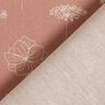 Decostof Half panama Delicate bloemen – oudroze,  thumbnail number 4