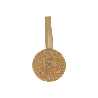 Gordijnhouder met magneetsluiting gemaakt van rijstschil [21,5cm] – mosterd, 
