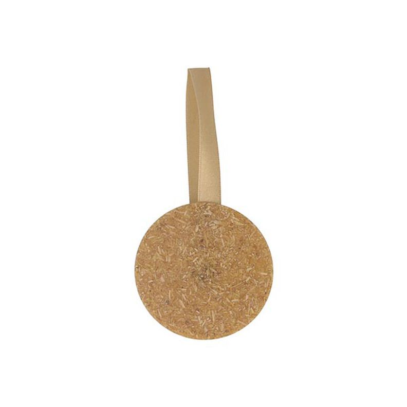 Gordijnhouder met magneetsluiting gemaakt van rijstschil [21,5cm] – mosterd,  image number 1