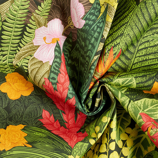 Outdoorstof Canvas exotische planten – donkergroen,  image number 3