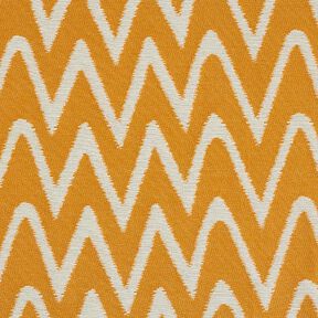 Outdoorstof jacquard Ikat patroon – mosterd, 