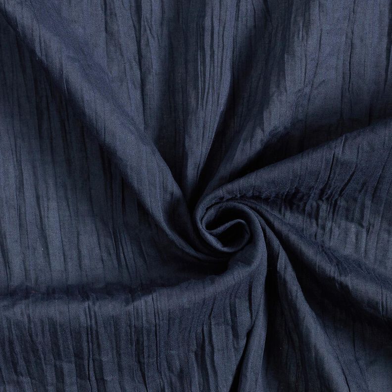 Katoenen stof crashed – marineblauw,  image number 3
