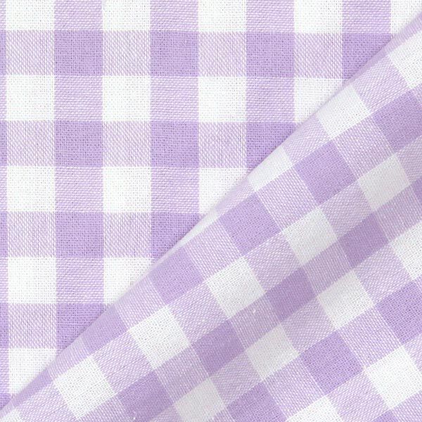 Katoenen stof Vichy - 1 cm – pastellila, image number 3