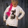 French Terry sommersweat Duitse herder Panel | Glitzerpüppi – lichtbeige,  thumbnail number 8