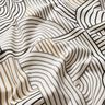 Decostof Half panama abstracte bogen – zwart,  thumbnail number 2