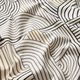 Decostof Half panama abstracte bogen – zwart,  thumbnail number 2
