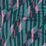Romaniet jersey abstracte ruiten – petroleum/roze,  thumbnail number 2