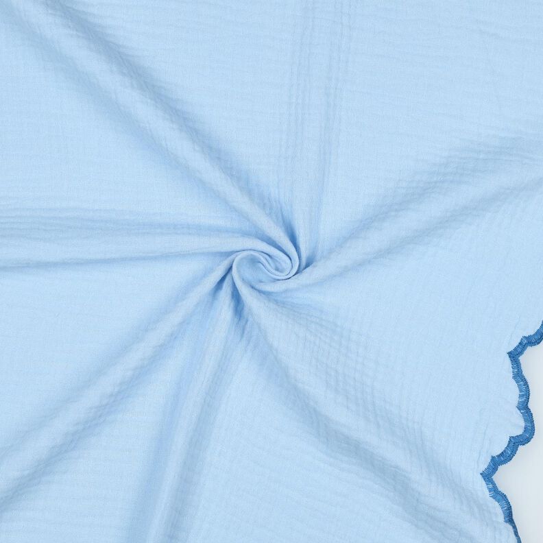 Mousseline/dubbel gehaakte stoffen dubbelzijdige gebogen rand  | Poppy Fabrics –,  image number 3