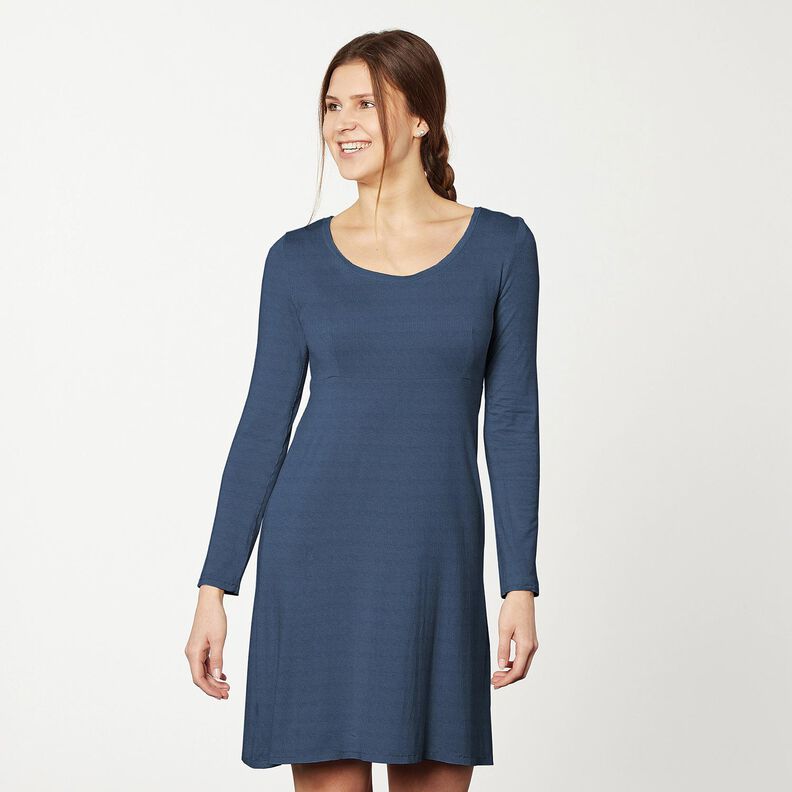 Katoenjersey medium effen – jeansblauw, image number 7