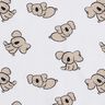 GOTS Katoenjersey Koala | Poppy Fabrics – wit/amandel,  thumbnail number 1