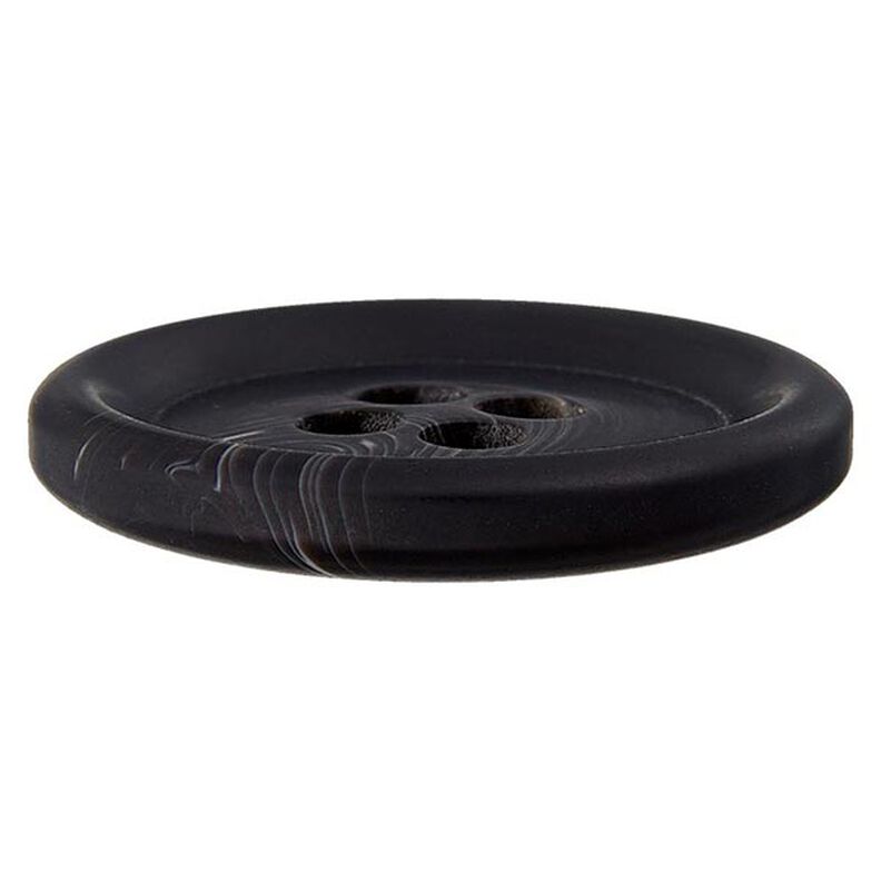 Polyester knoop 4-gats – zwart/wit,  image number 2