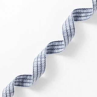 Webband Melange strepen [27 mm] – blauwgrijs/zwart, 