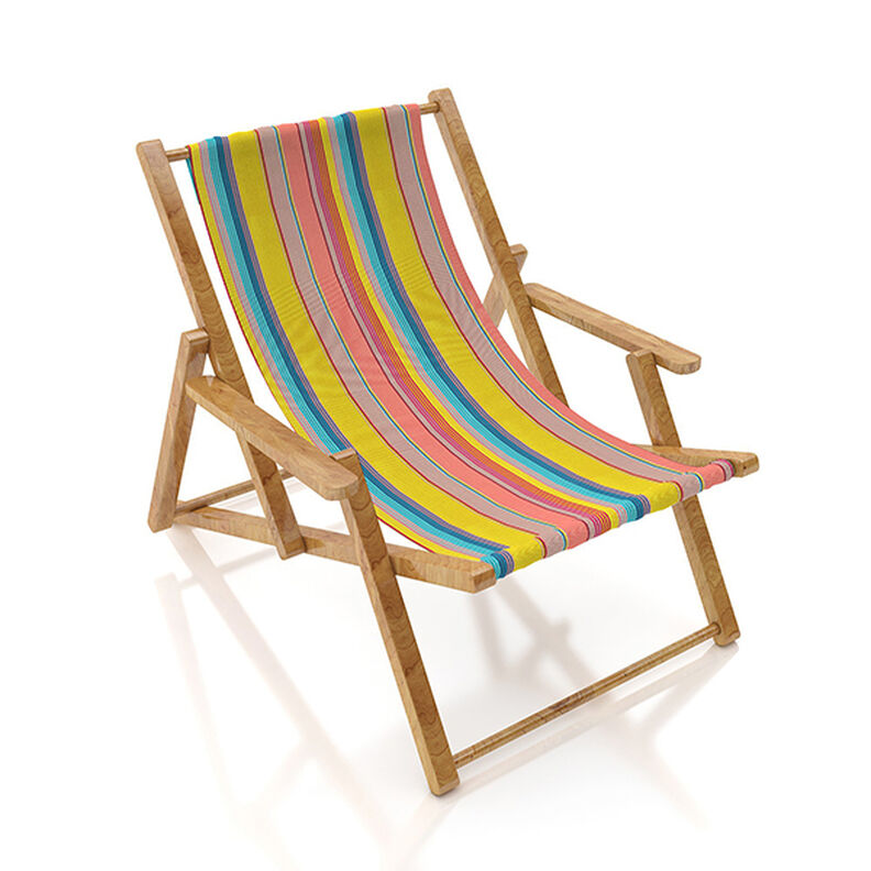 Outdoorstof Canvas Strepen – zalm/mosterd,  image number 9